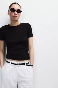 Футболка приталенная из вискозы