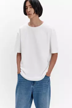 Футболка regular fit базовая из хлопка