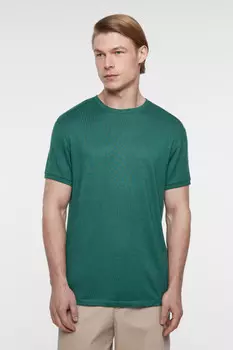 Футболка regular fit спортивная однотонная