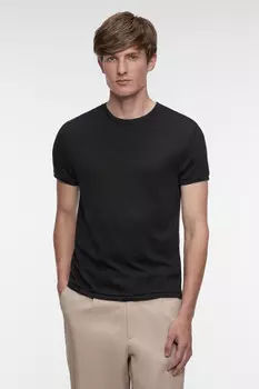 Футболка regular fit спортивная однотонная