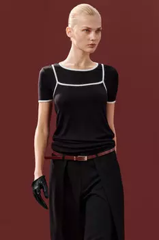 Футболка с имитацией майки