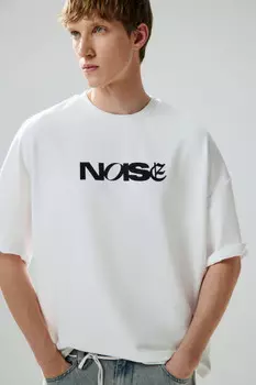 Футболка с принтом-надписью