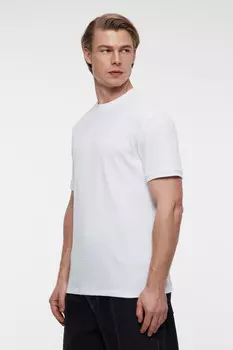 Футболка slim хлопковая из вафельной ткани