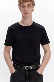 Футболка slim облегающая базовая