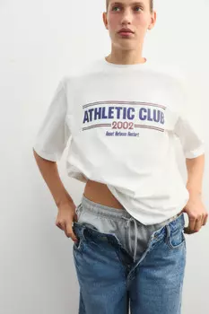 Футболка спортивная с принтом