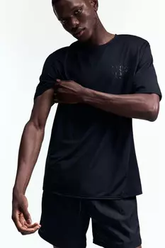 Футболка спортивная сетчатая с надписью