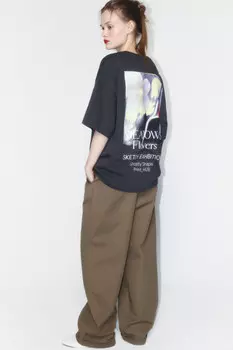 Футболка свободная хлопковая с принтом