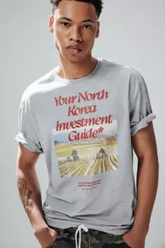 Футболка свободная с принтом