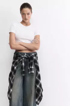 Футболка-топ базовая укороченная