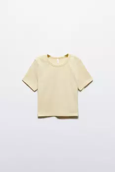 Футболка-топ базовая укороченная