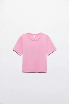 Футболка-топ базовая укороченная