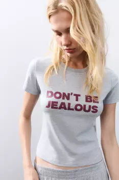 Футболка-топ домашняя с принтом