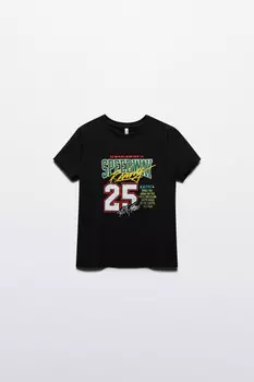 Футболка-топ хлопковая с принтом