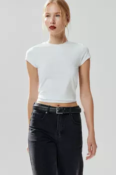 Футболка-топ облегающая