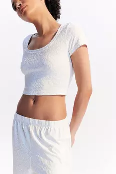 Футболка-топ пляжная фактурная