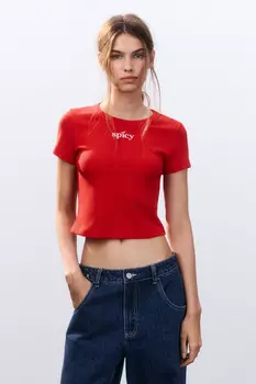 Футболка-топ с вышивкой