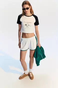 Футболка-топ спортивная с принтом