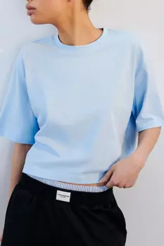 Футболка-топ свободная хлопковая