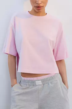 Футболка-топ свободная хлопковая