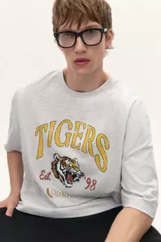 Футболка трикотажная с принтом