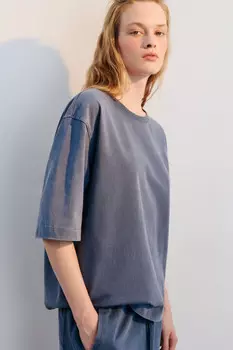 Футболка трикотажная с вареным эффектом