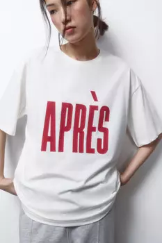 Футболка удлиненная хлопковая с принтом