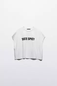 Футболка укороченная без рукавов