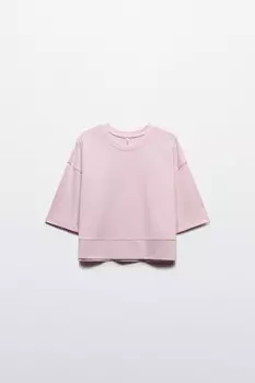 Футболка укороченная свободная