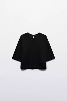 Футболка укороченная свободная