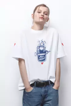 Футболка унисекс хлопковая с принтом