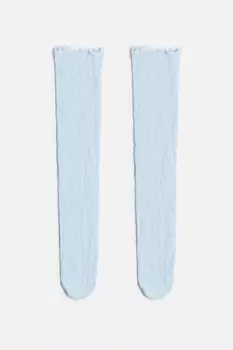 Гольфы ажурные с узором и оборками