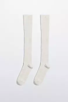 Гольфы до колена вискозные с люрексом