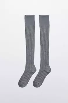 Гольфы с шерстью и имитацией второго слоя