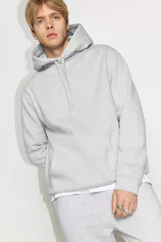 Худи oversize утепленная с капюшоном