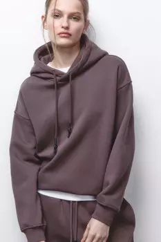 Худи oversize утепленная с капюшоном