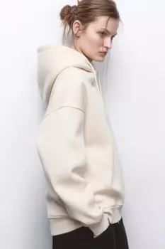 Худи oversize утепленная с капюшоном