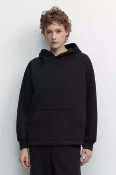 Худи oversize утепленная с капюшоном и карманом