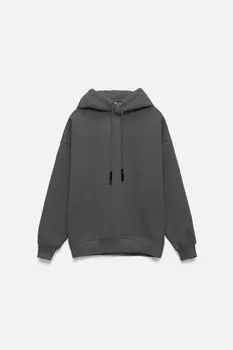 Худи oversize утепленная с начесом и капюшоном