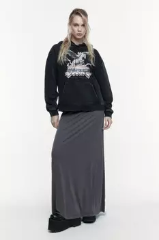 Худи oversize вареная с принтом