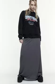 Худи oversize вареная с принтом