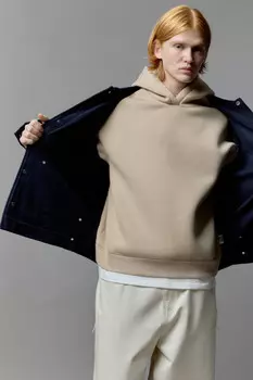 Худи с капюшоном и имитацией футболки