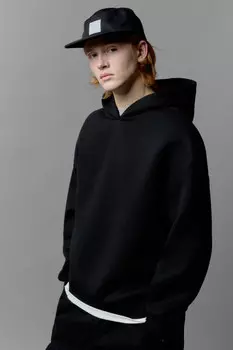 Худи с капюшоном и имитацией футболки