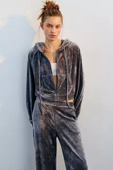 Худи-зипка домашняя из велюра