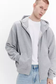 Худи-зипка из футера с капюшоном