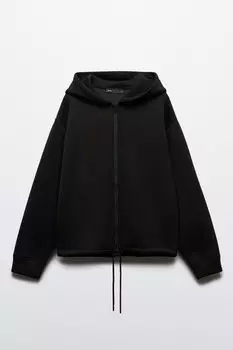 Худи-зипка из футера с капюшоном