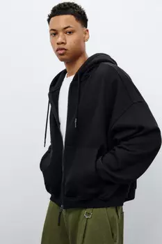 Худи-зипка из футера с капюшоном