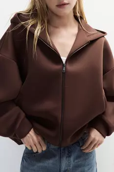 Худи-зипка из неопрена с капюшоном