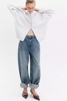 Худи-зипка с начесом и воротником-стойкой