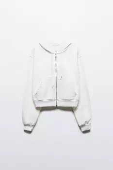 Худи-зипка укороченная с капюшоном