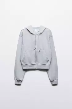 Худи-зипка укороченная с капюшоном